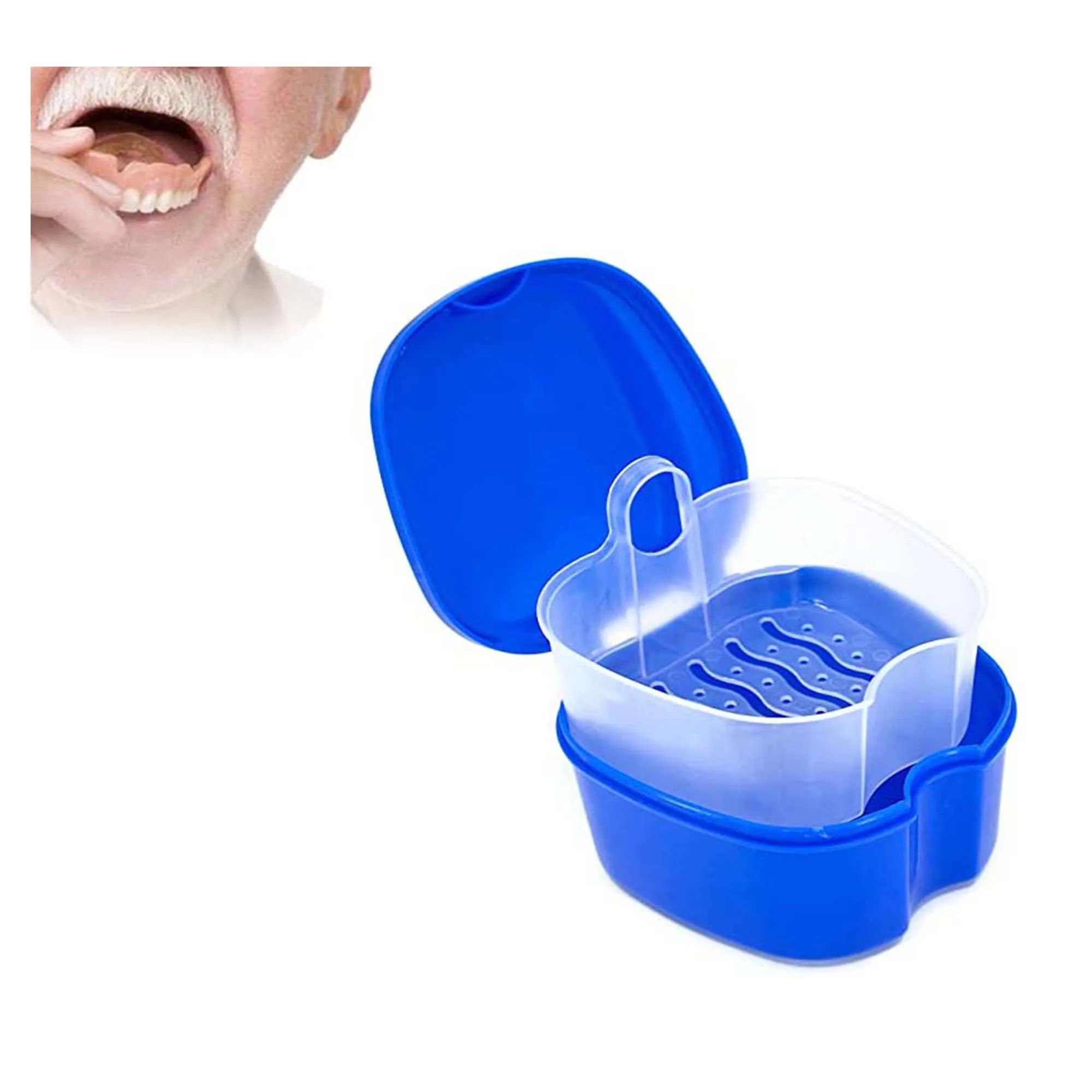 Denture Bath Box False Teeth Storage 2