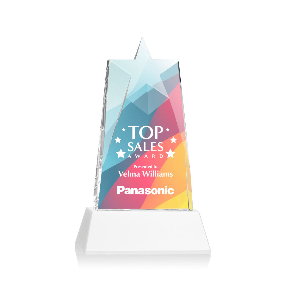 Millington Star VividPrint™ Award on Base - White 7