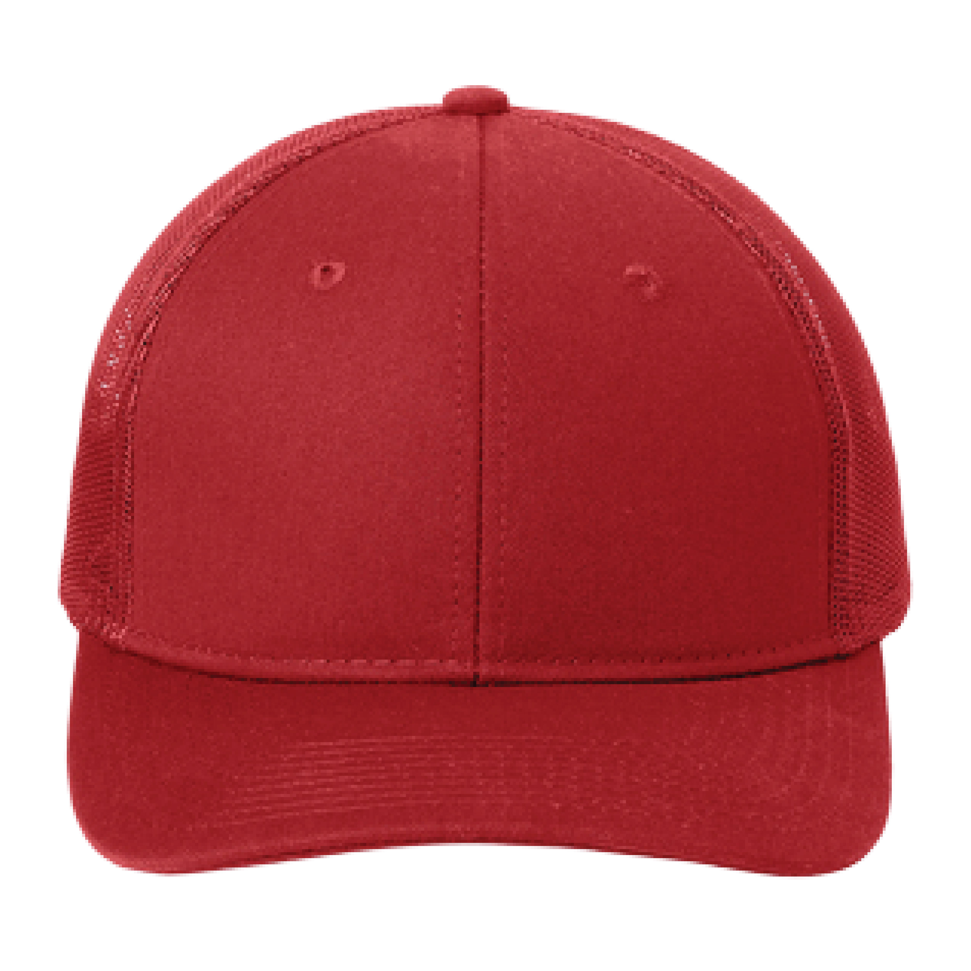 Port Authority C402 6-Panel Snapback Trucker Hat w/Leatherette Adhesive Patches or Embroidery 4