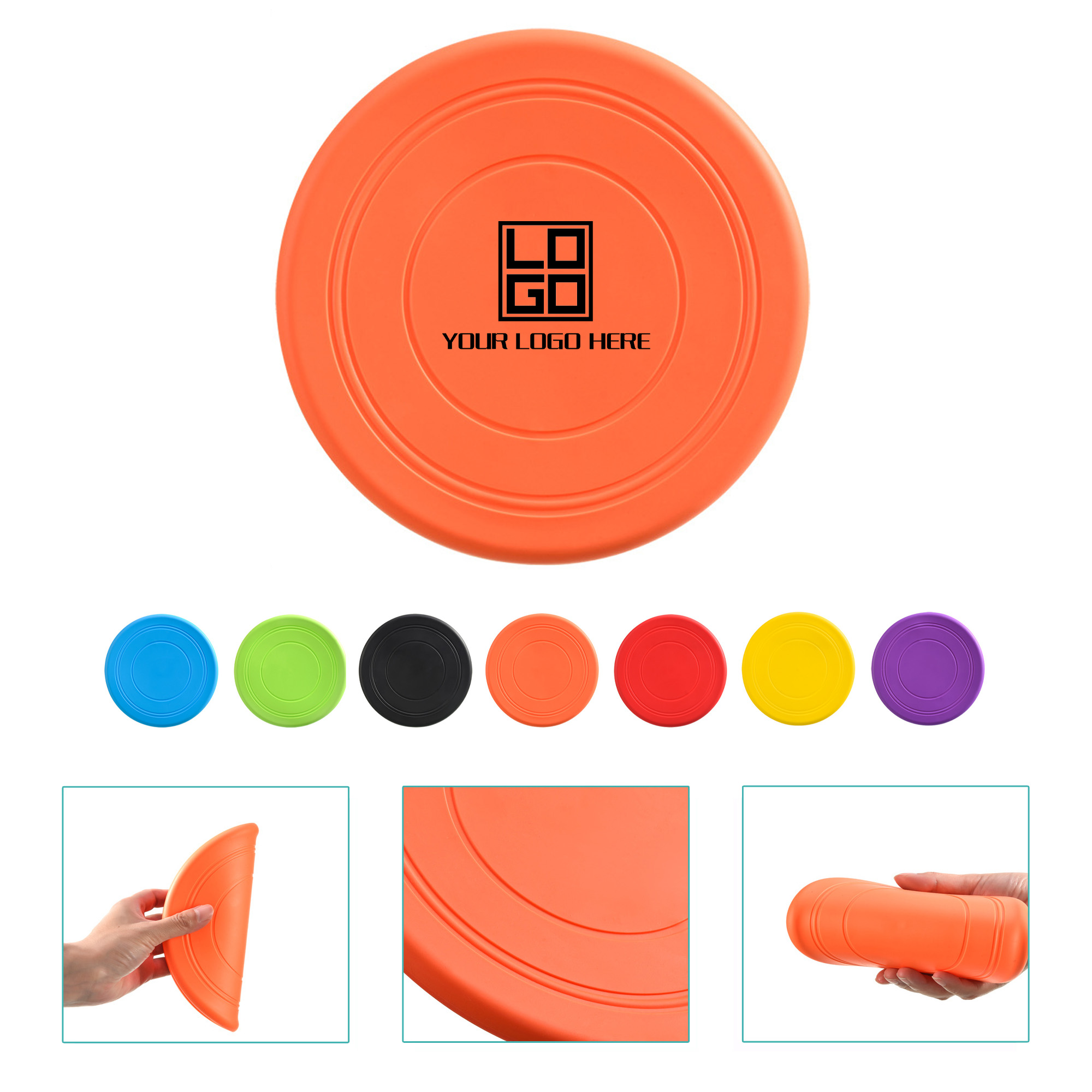 Soft Glue Flying Disc For Pet Training 2