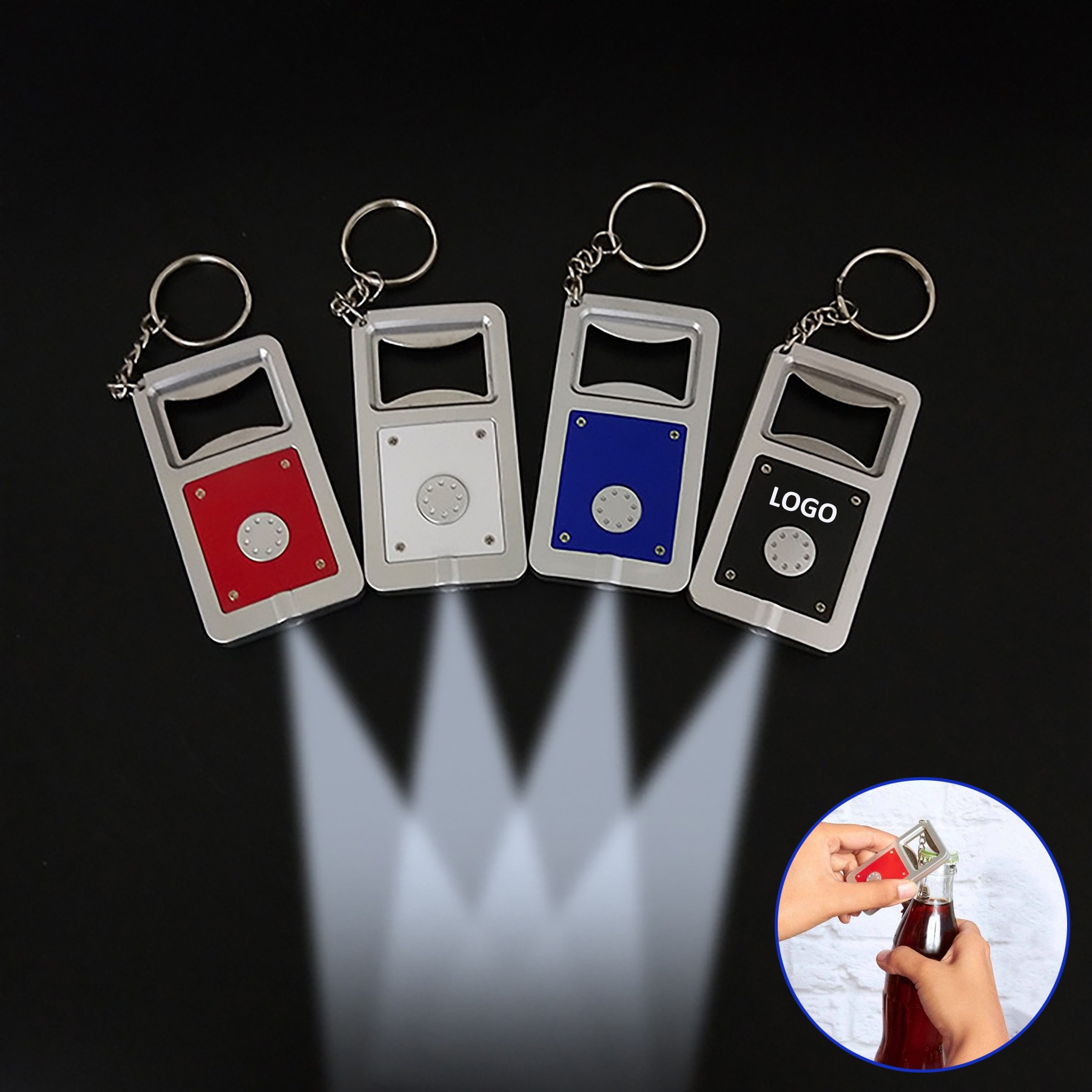 3-In-1 Bottle Opener With Flashlight