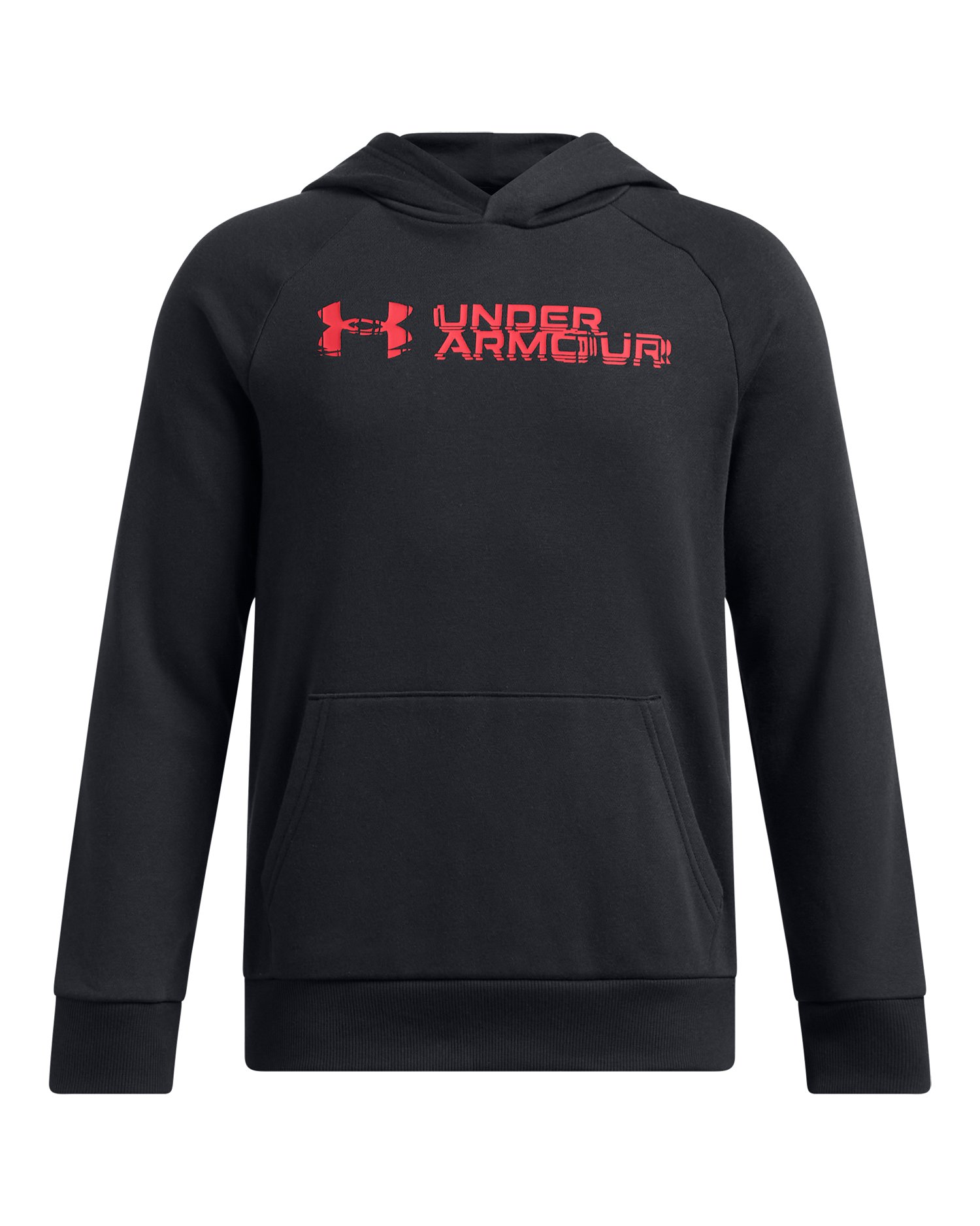 UA Rival Fleece Wordmark Boys' Hoodie, custom hoodie or sweatshirt with logo imprint 3