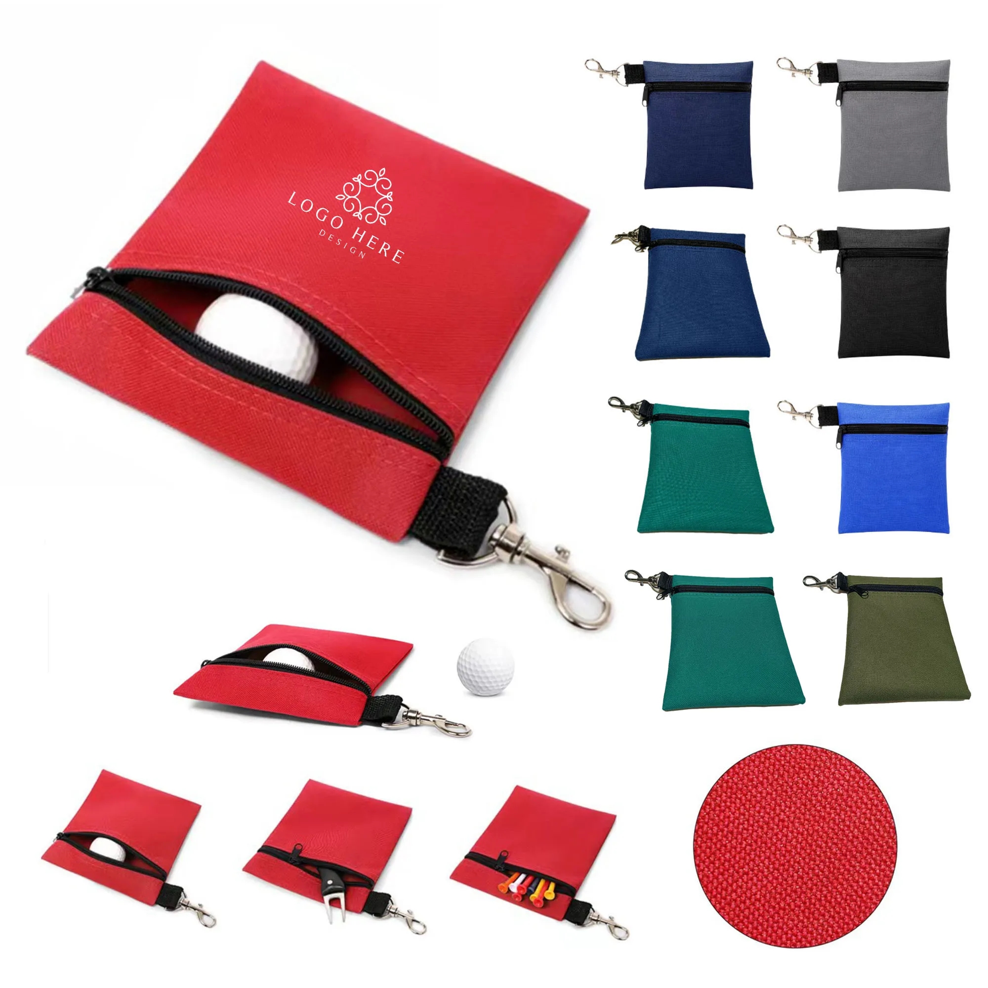 Zipper Golf Ball Pouch 5