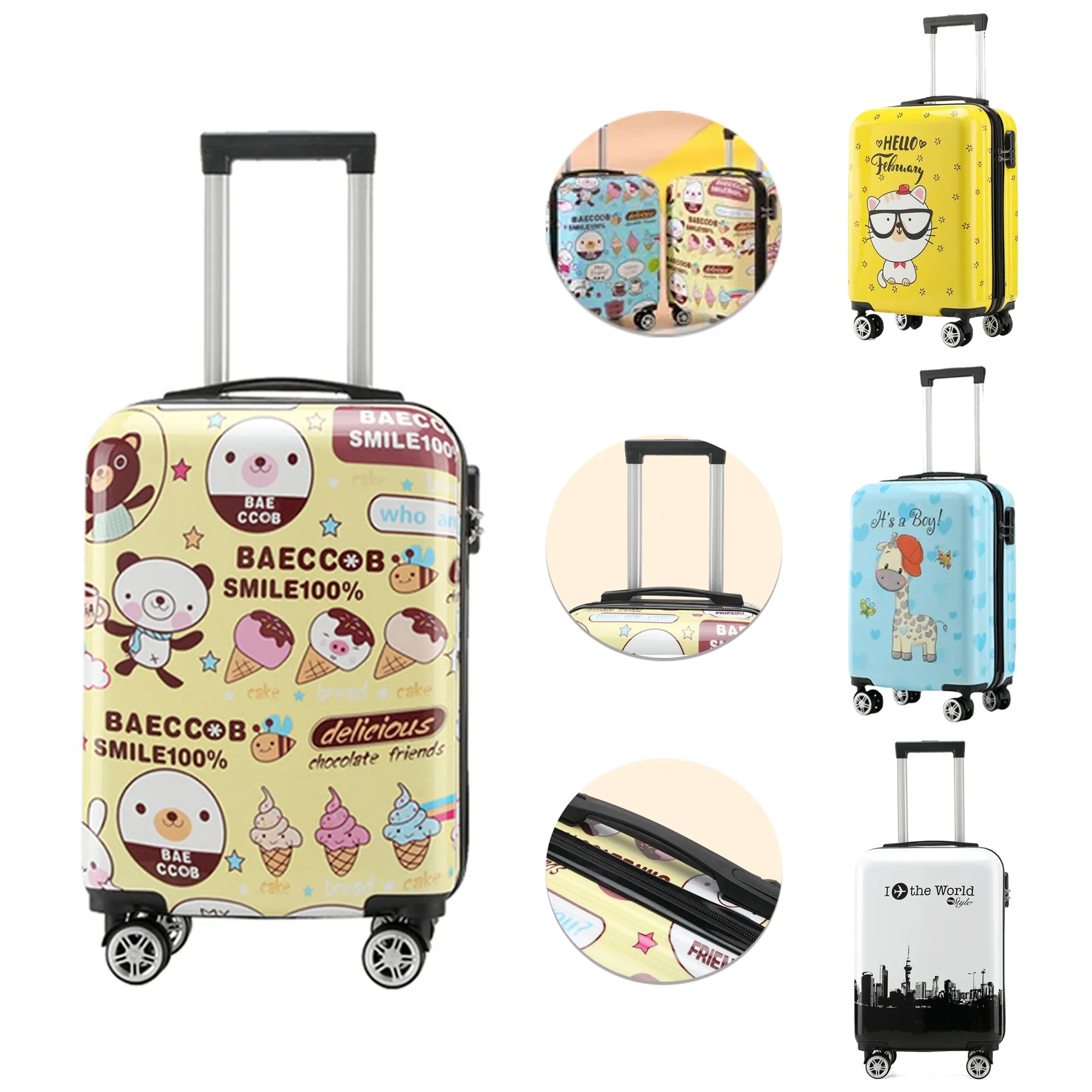 20" Full Color Custom Travel Carry On Luggage