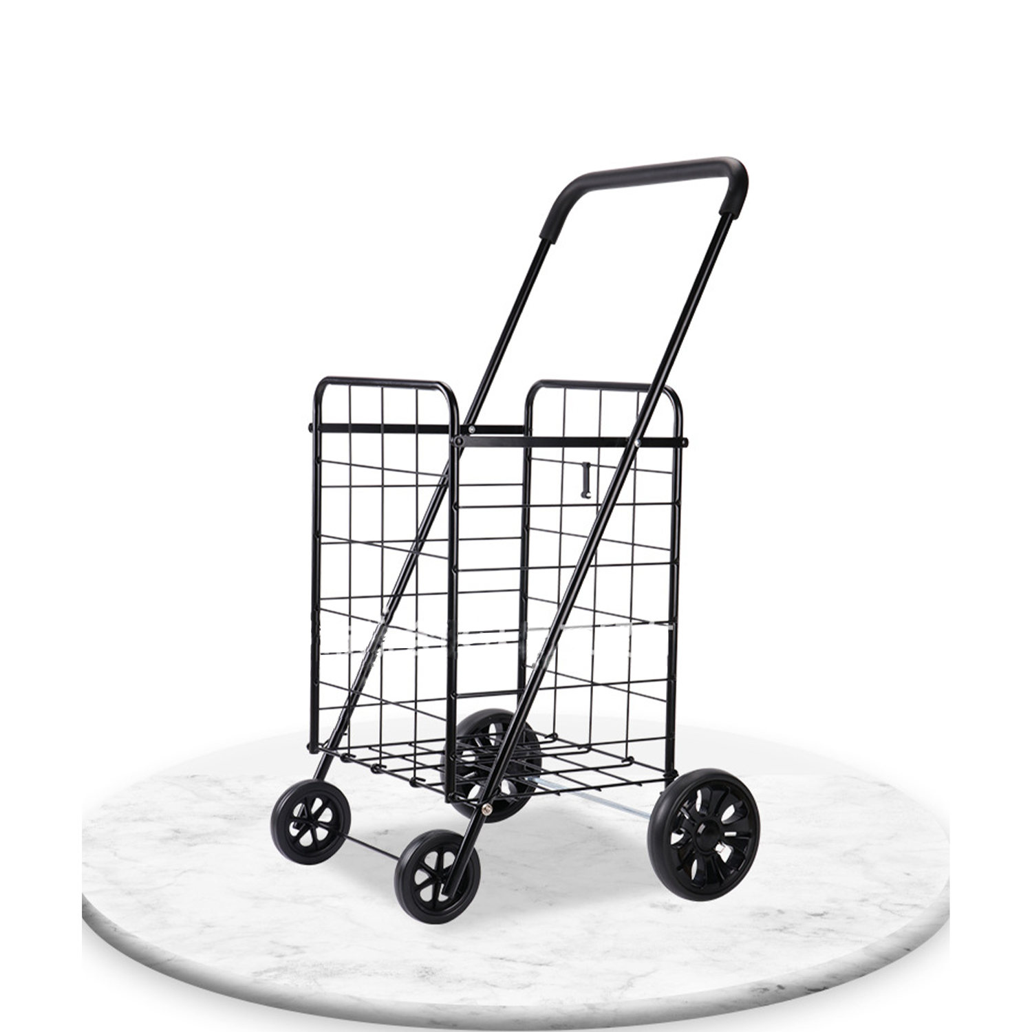 Heavy Duty Steel Shopping Cart w/ Wheels 3