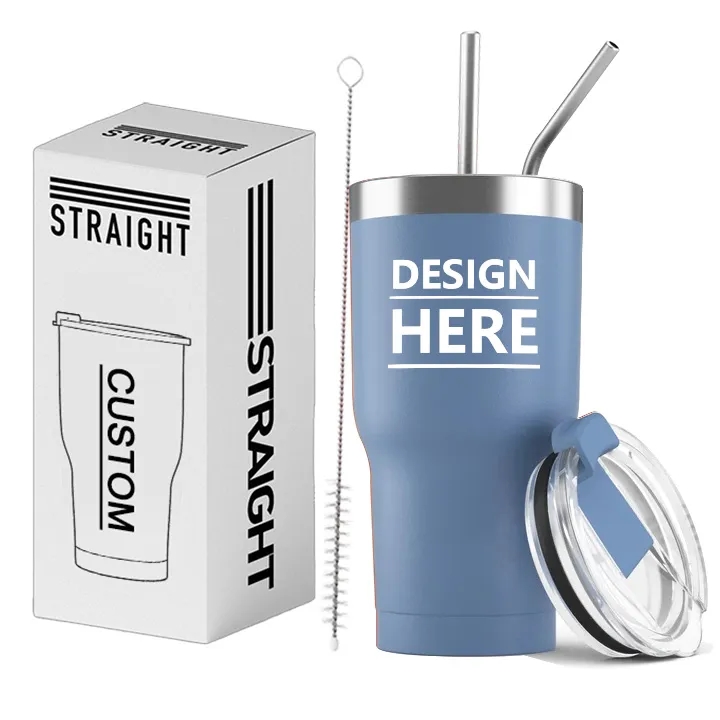 Stainless Steel Insulated Water Bottle with Straws 5