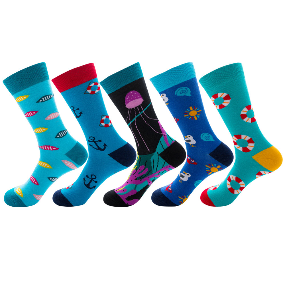 Combed Cotton Crew Socks 3