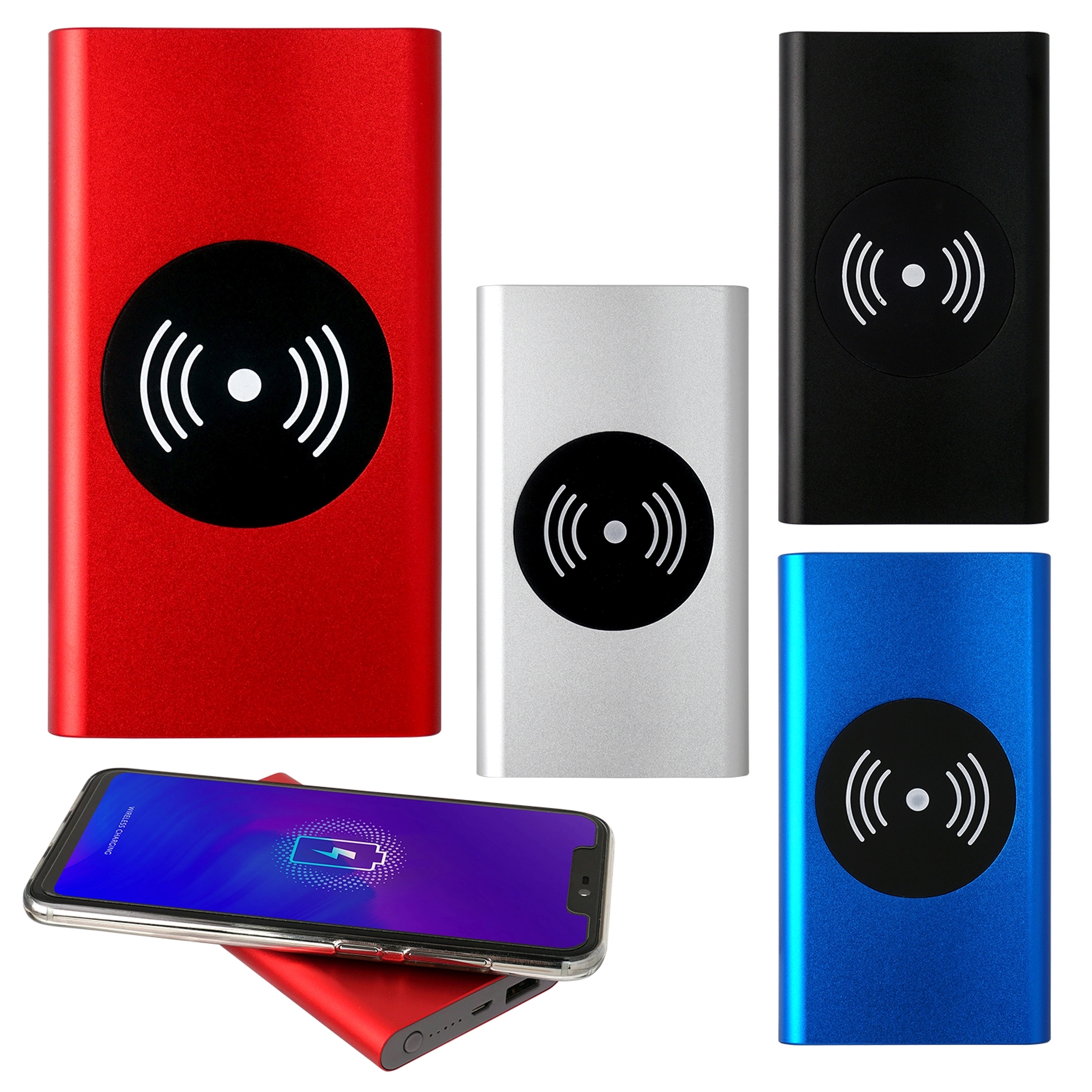 UL BRUSHED METAL HIGH DENSITY WIRELESS POWER BANK 3