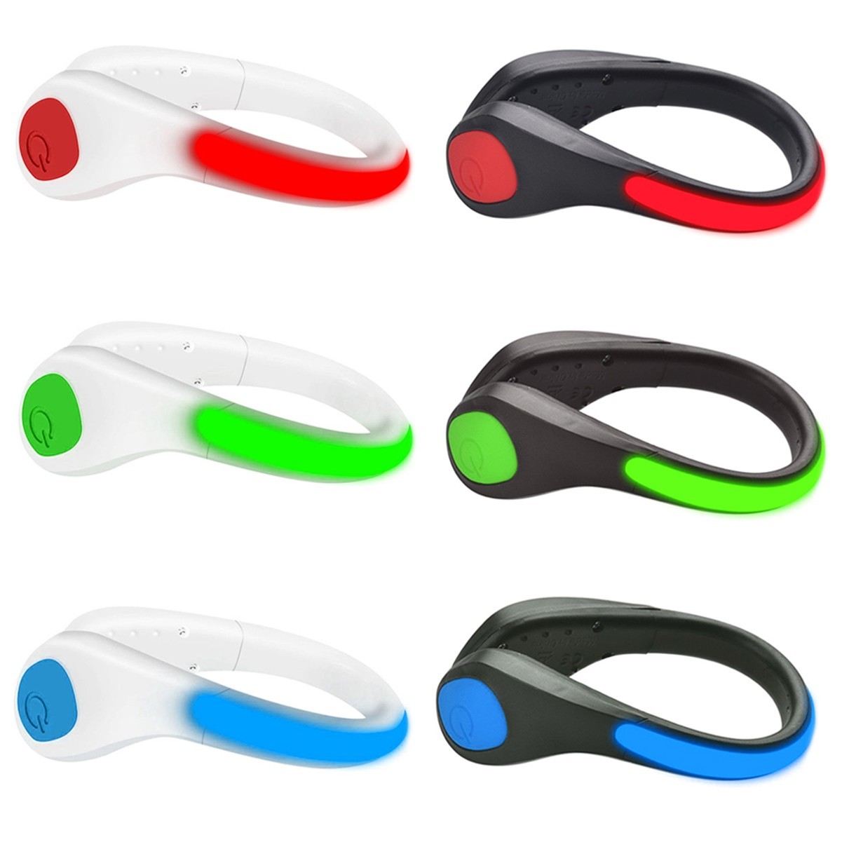 Luminous Running LED Flash Light Shoe Clip 3