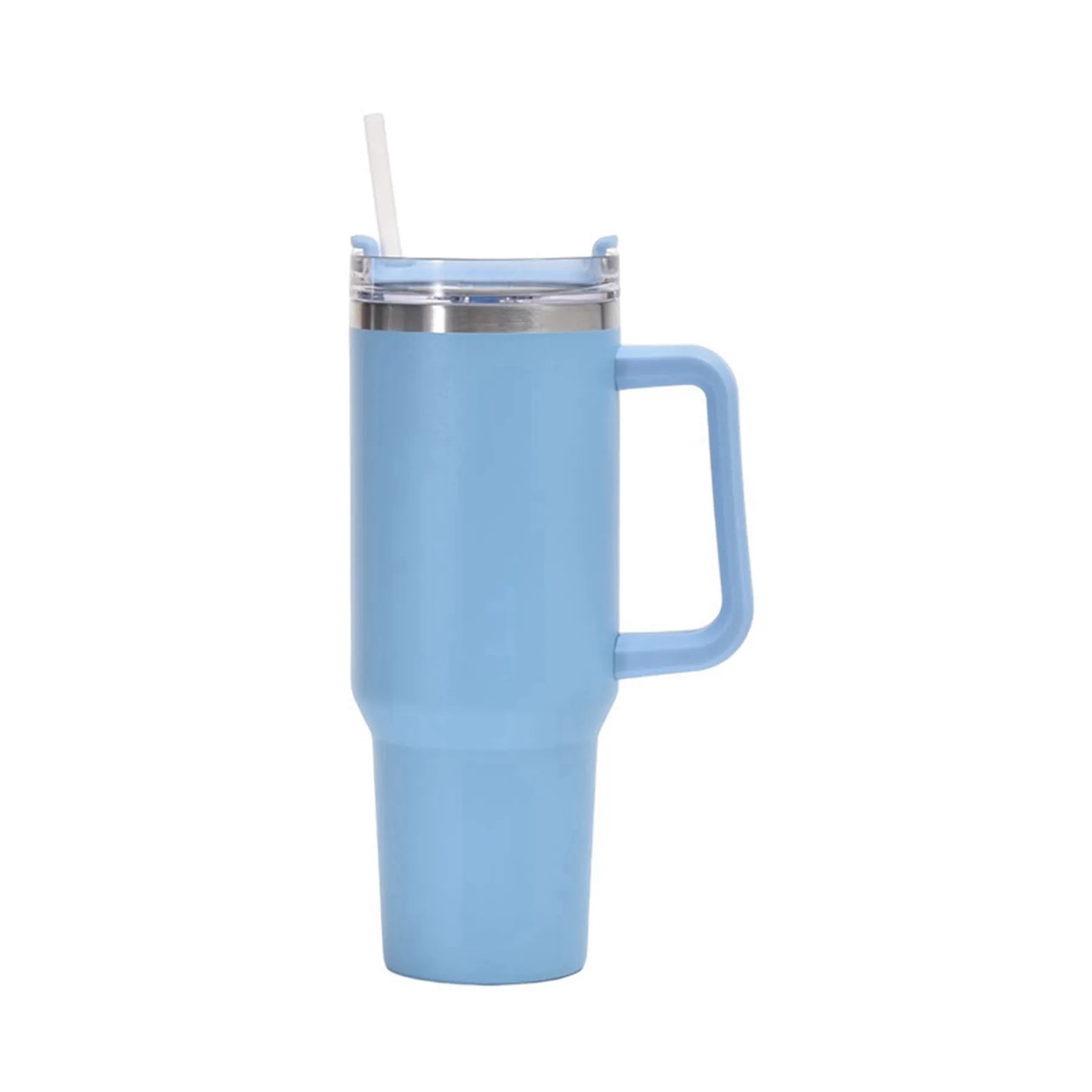 40 oz Vacuum Tumbler with Handle and Straw Lid 10
