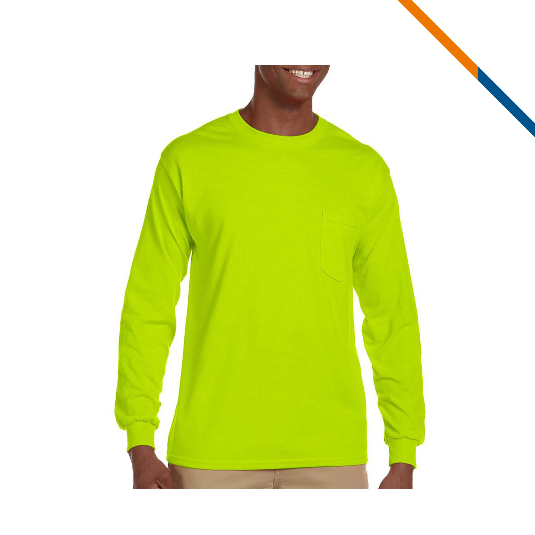 Gildan® 6.1oz 100% Cotton Preshrunk Long Sleeve Adult T-Shirts 9