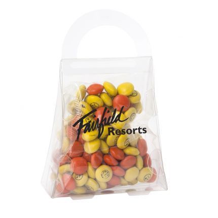 Purse Acetate Box with Imprinted Chocolate Buttons 2