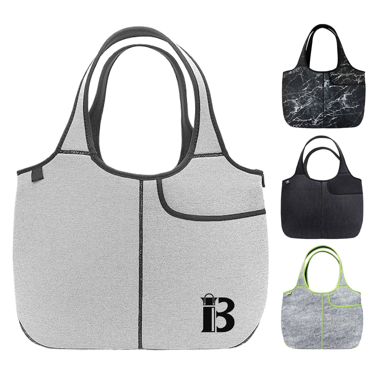 Waterproof Multi Pocket Neoprene Laptop Tote Bag