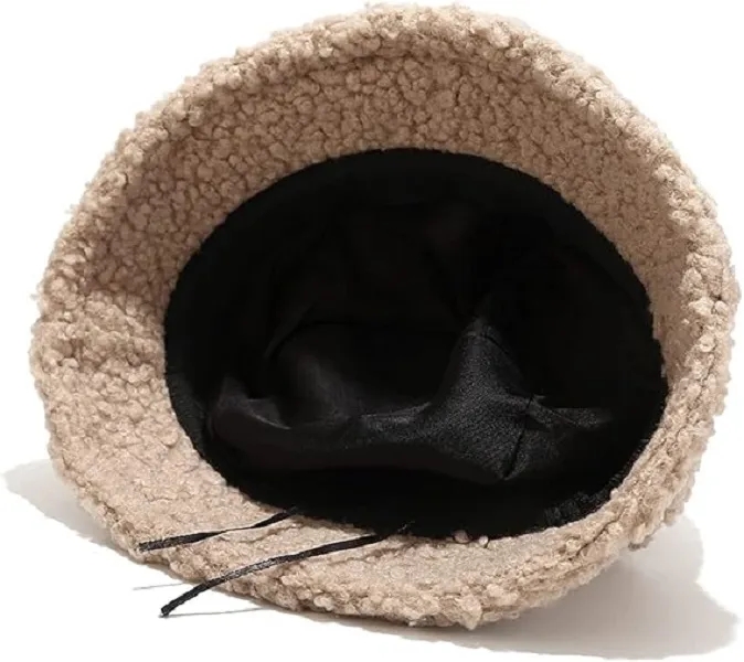 Winter Plush Fuzzy Bucket Hat 1