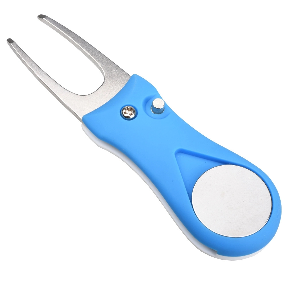 Golf Ball Marker Switchblade Divot Tool Pitch Fix 9