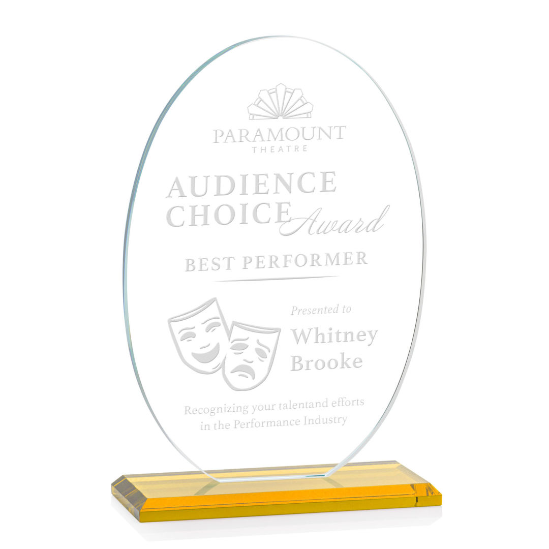 Austin Award (Vert) - Amber 10