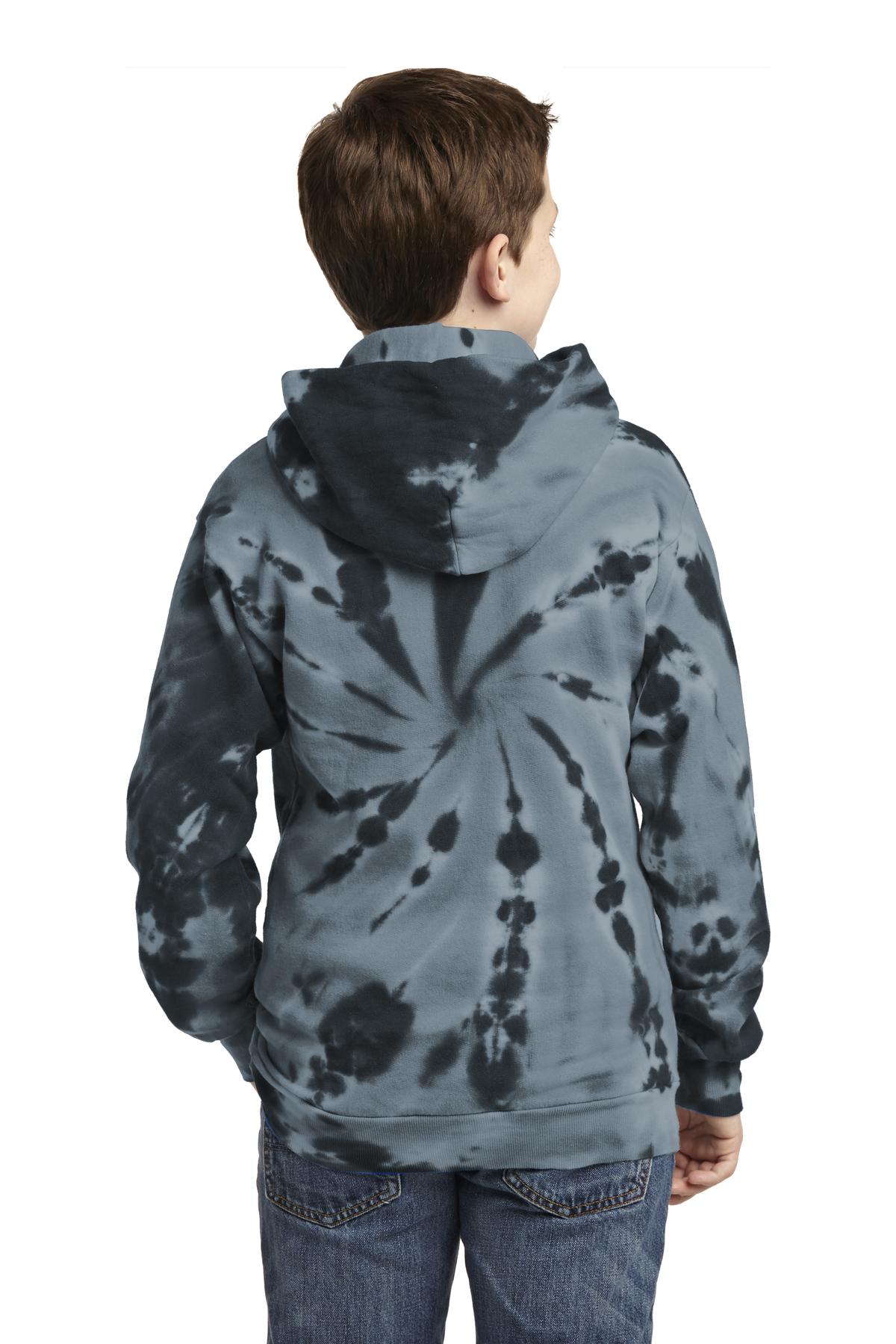 Port & Co Youth Tie-Dye Pullover Hooded Sweatshirt. PC146Y 24