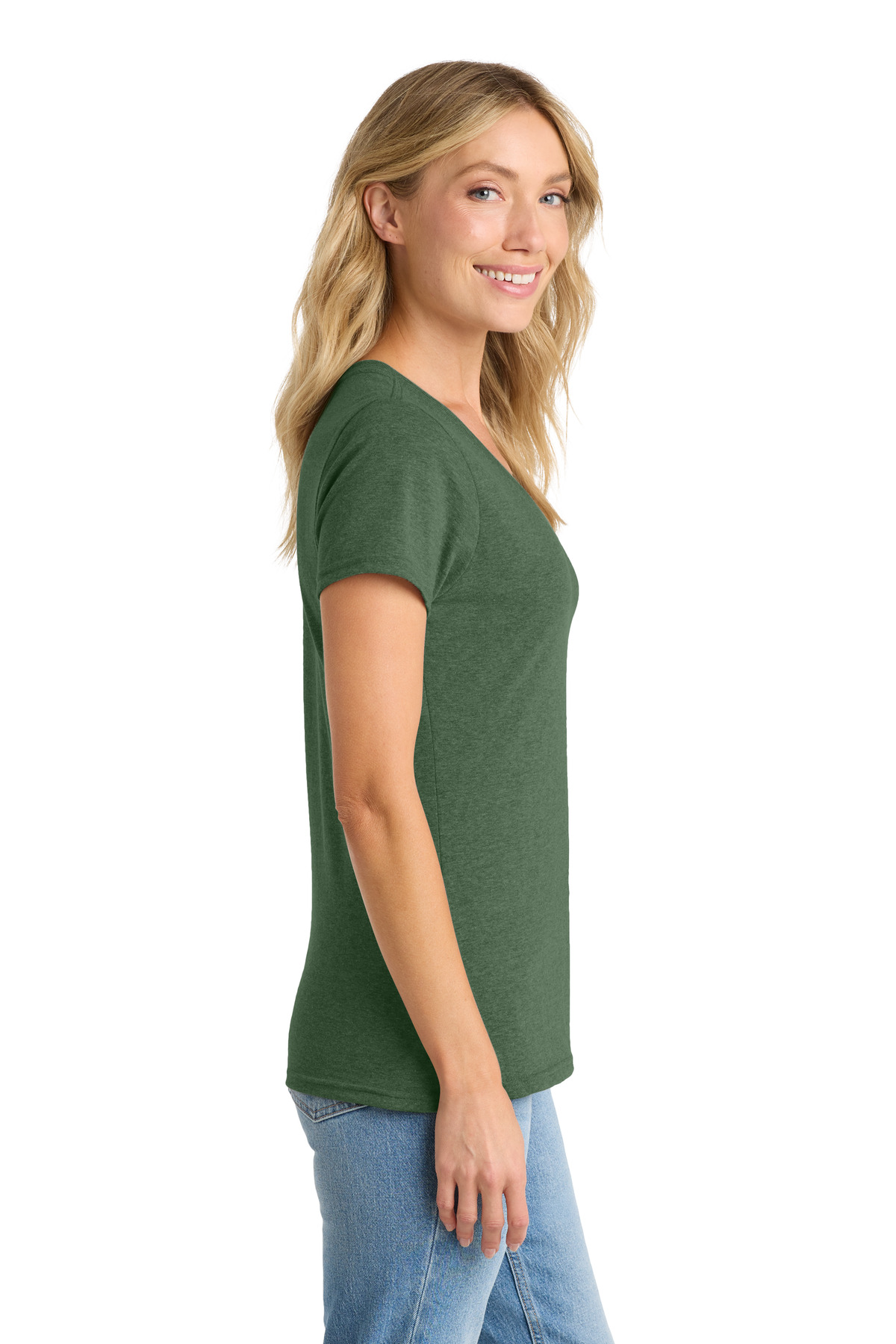 Port & Co Women's Fan Favorite Blend V-Neck Tee. LPC455V 43