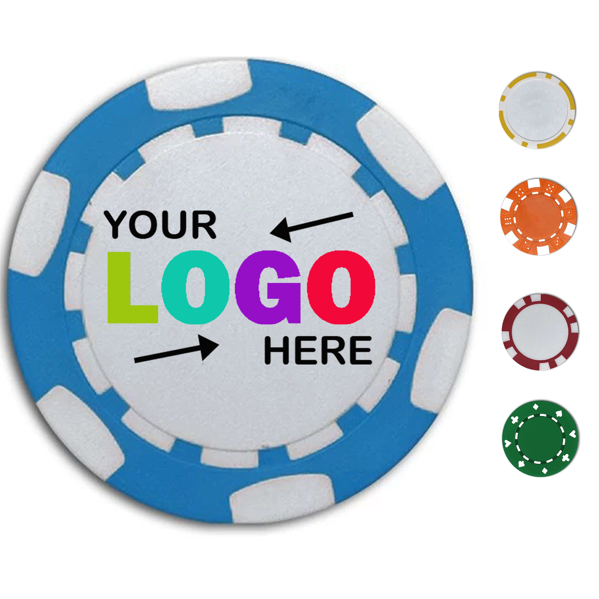 Premium Custom Multi Color Poker Chips 2