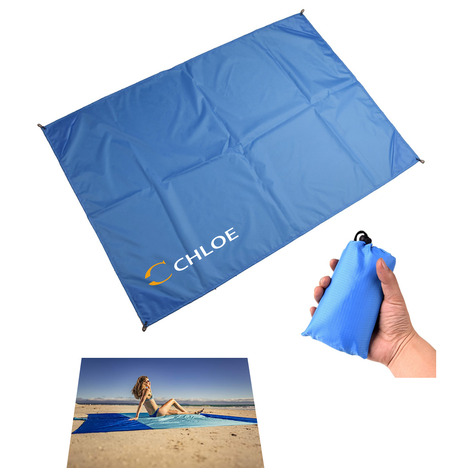 Waterproof Sand-Free Polyester Mat – Outdoor & Travel Use 1