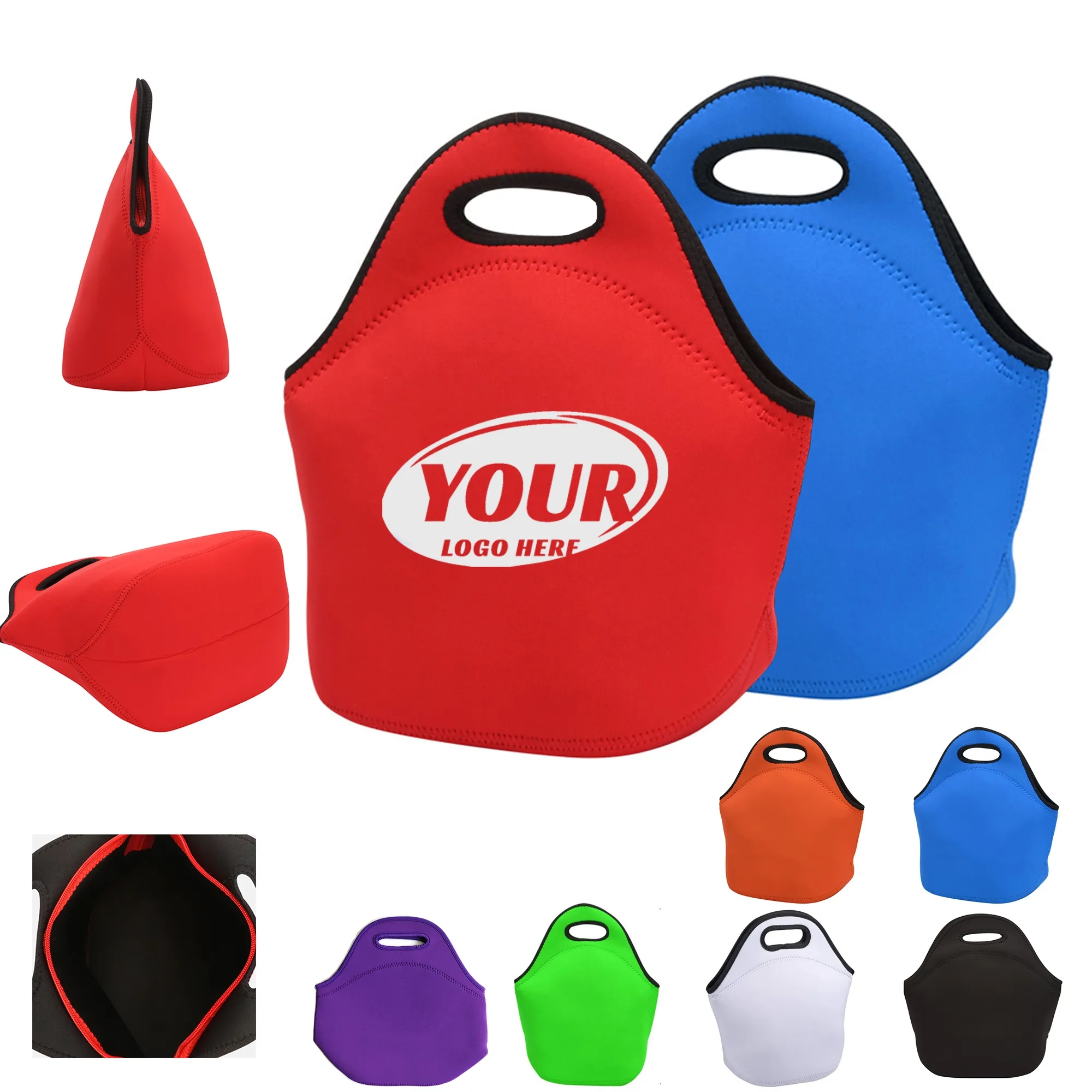 Neoprene Waterproof Insulated Lunch Tote Bags 6