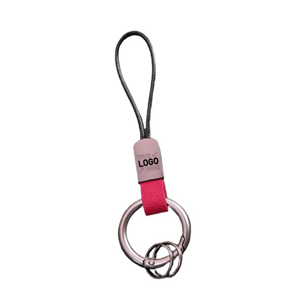 New Suede Car Key Ring 2
