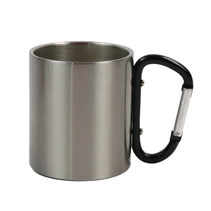 10 oz.Stainless Steel Cup With Carabiner Handle 2