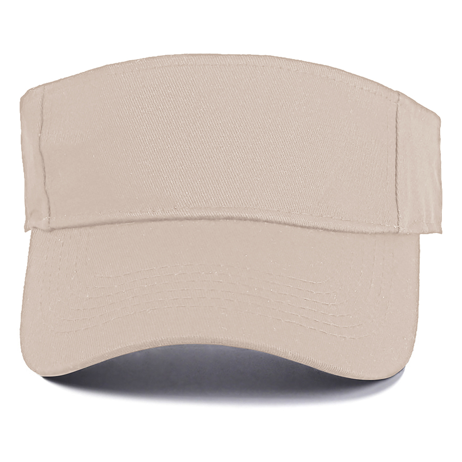 Stock Solid Color Cotton Visor - Sports Style 26
