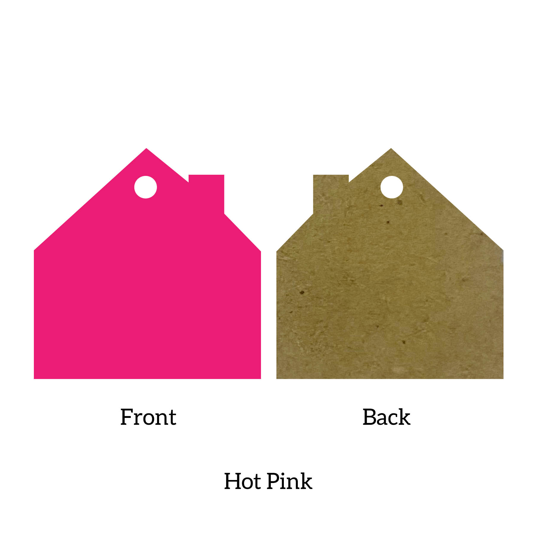 Free Shipping Solid Color Christmas Ornament - House 17
