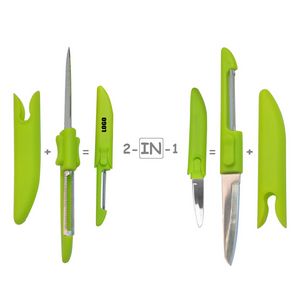 2 In 1 Stainless Steel Fruit And Vegetable Peeler Knife 13