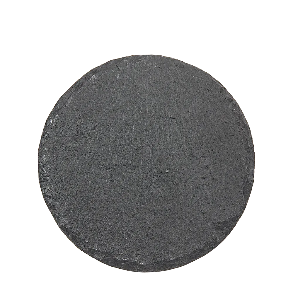 4&quot Round Slate Coaster