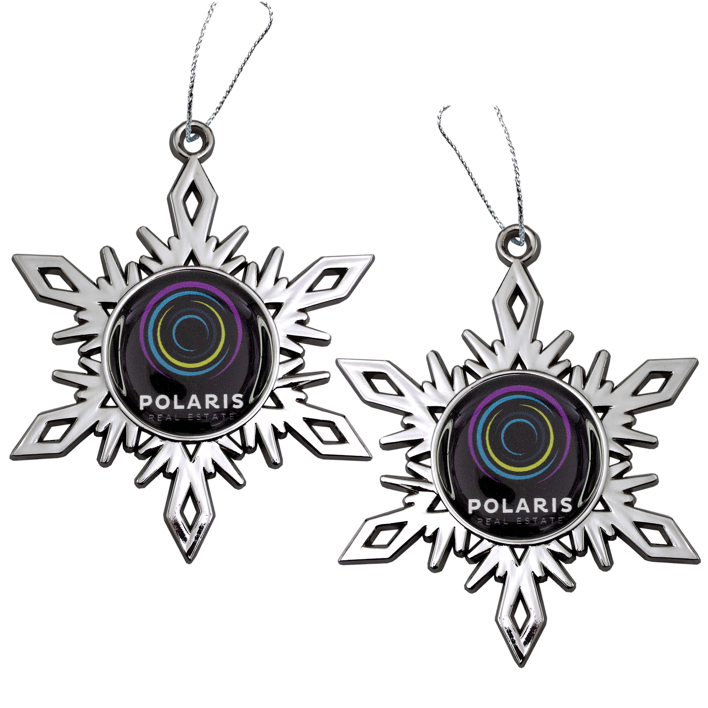 Nickel Snowflake Holiday Ornament (2-Sided) 3