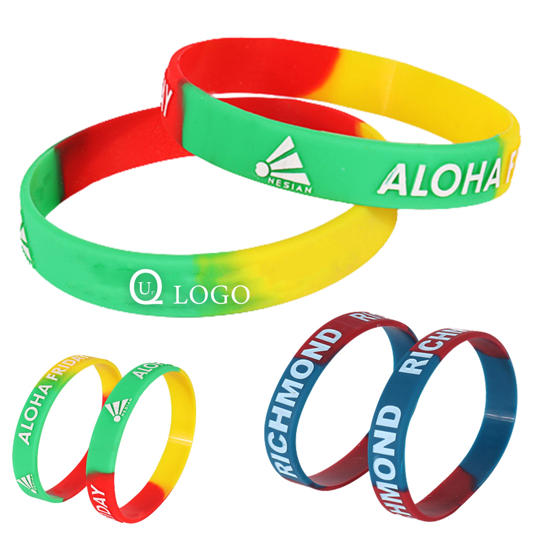 Embossed Silicone Wristband