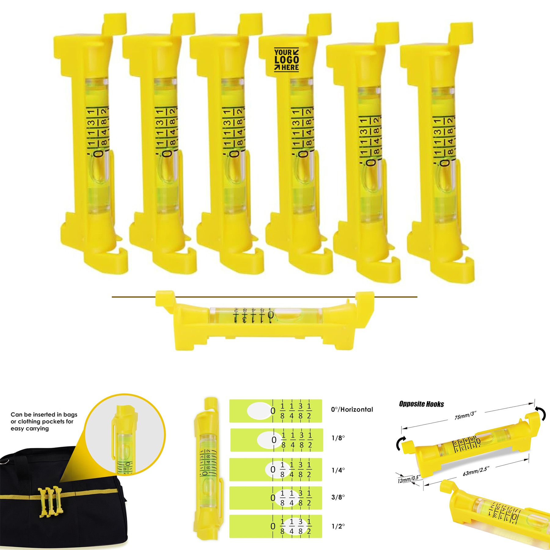 Building Trades Bricklaying Tiling Metalworking 3" Hanging Bubble Scale Mini Spirit Line Level 2