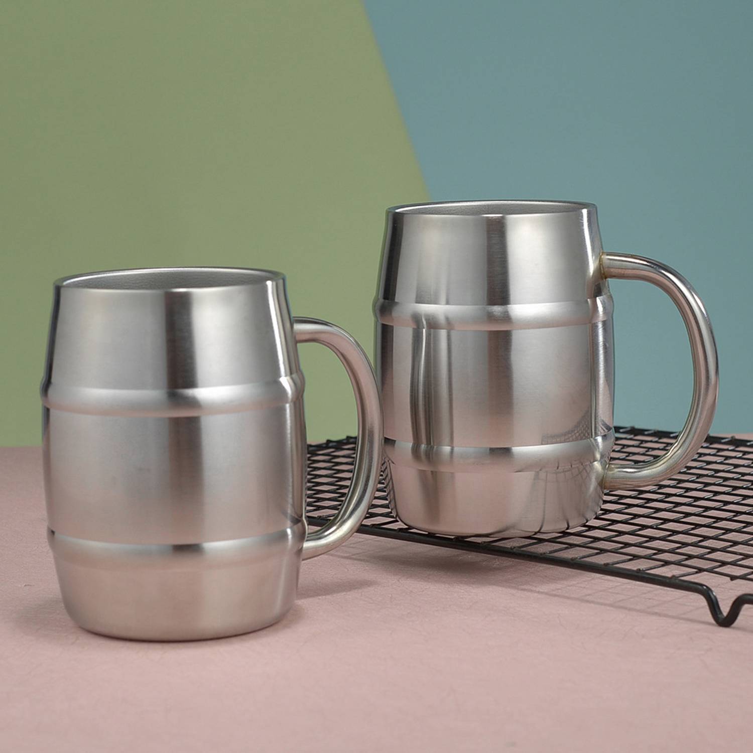 12oz 304 Stainless Steel Beer Heat-Resistant Water Cup 10