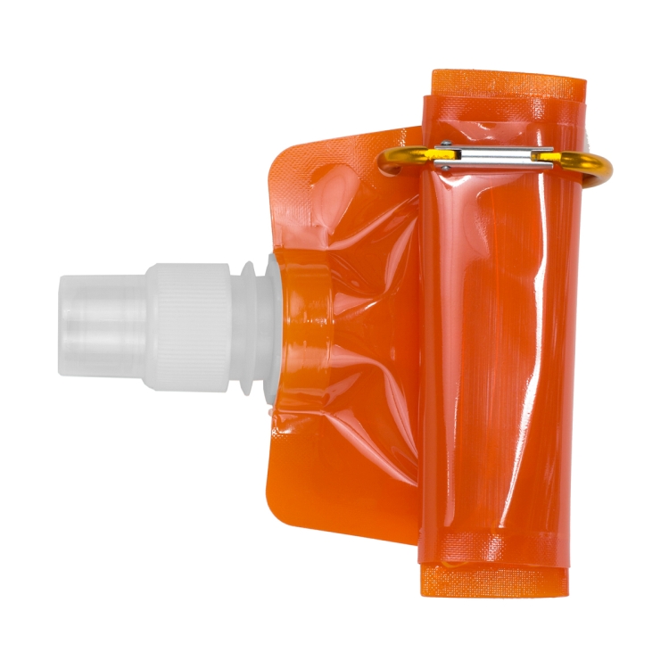 "Roll Up" 18 oz Foldable and Reusable Water Bottle with Matching Carabiner 6