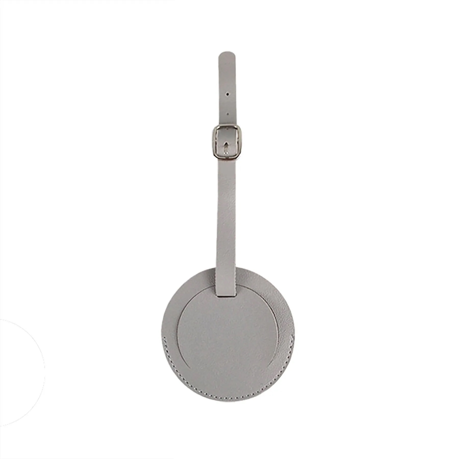 Round PU Leather Luggage Tag 12