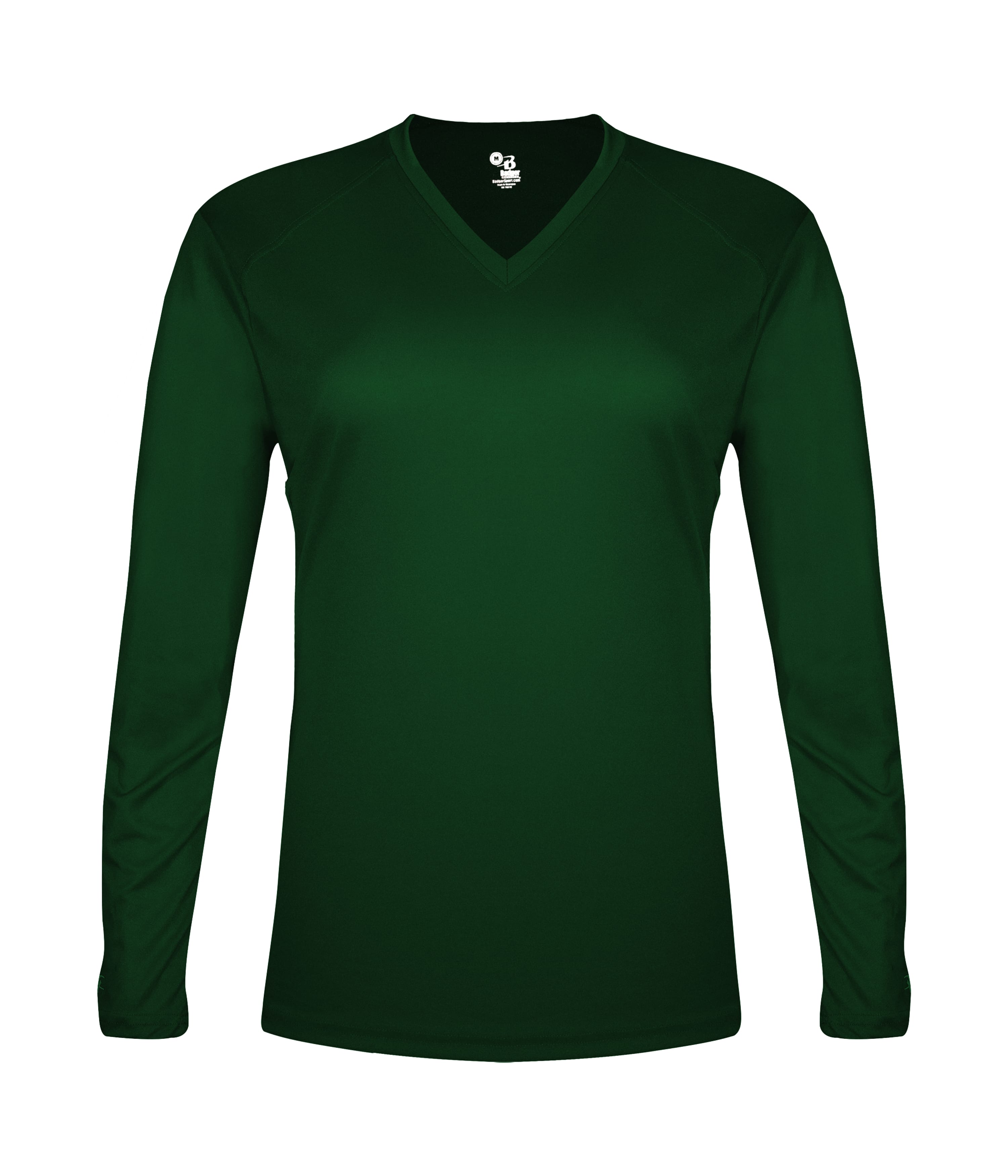 TRI-BLEND LADIES' V-NECK L/S T 6