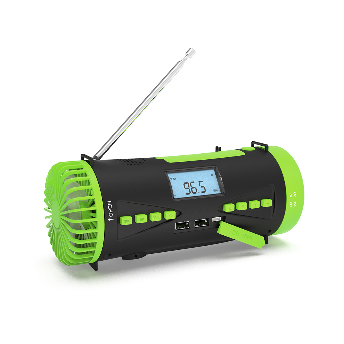 ResQ Emergency Hand Crank Weather Radio – AM/FM/NOAA, Camping Fan & 4000mAh Power Bank 2