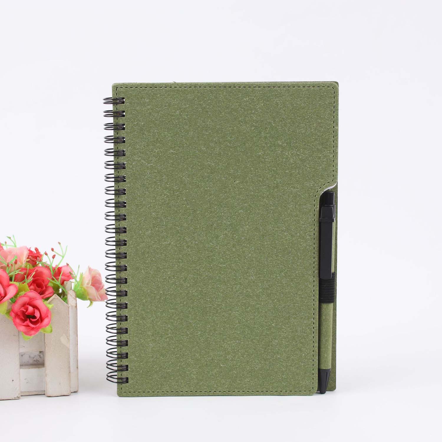 Spiral Notebook W/ Sticky Notes & Pen 3