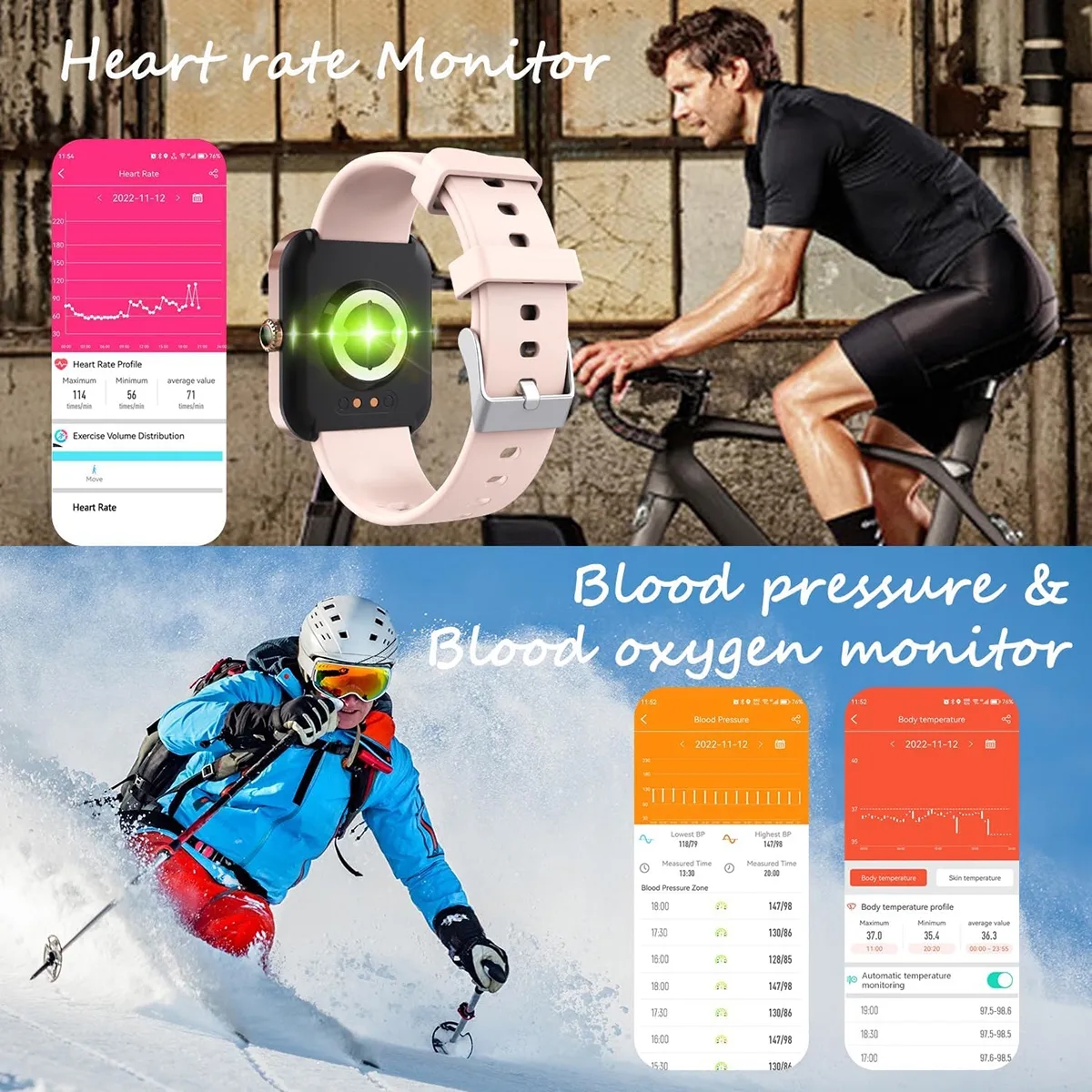 Smart Watch Fitness Tracker FDA Approved 1