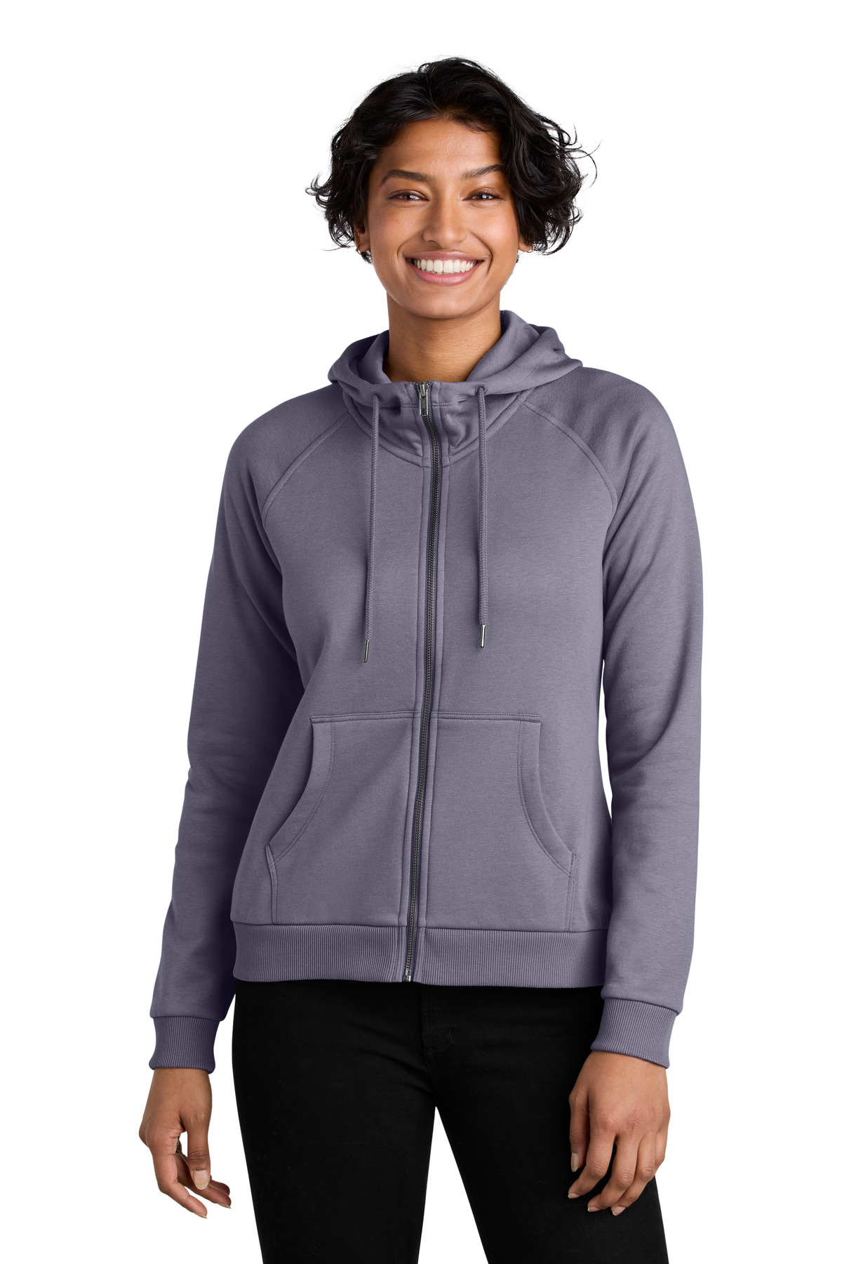 Allmade Women's Organic CVC Fleece Full-Zip Hoodie AL5003 16