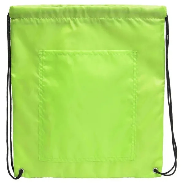 Front Pocket Polyester Insulated Drawstring Cooler Backpack 8