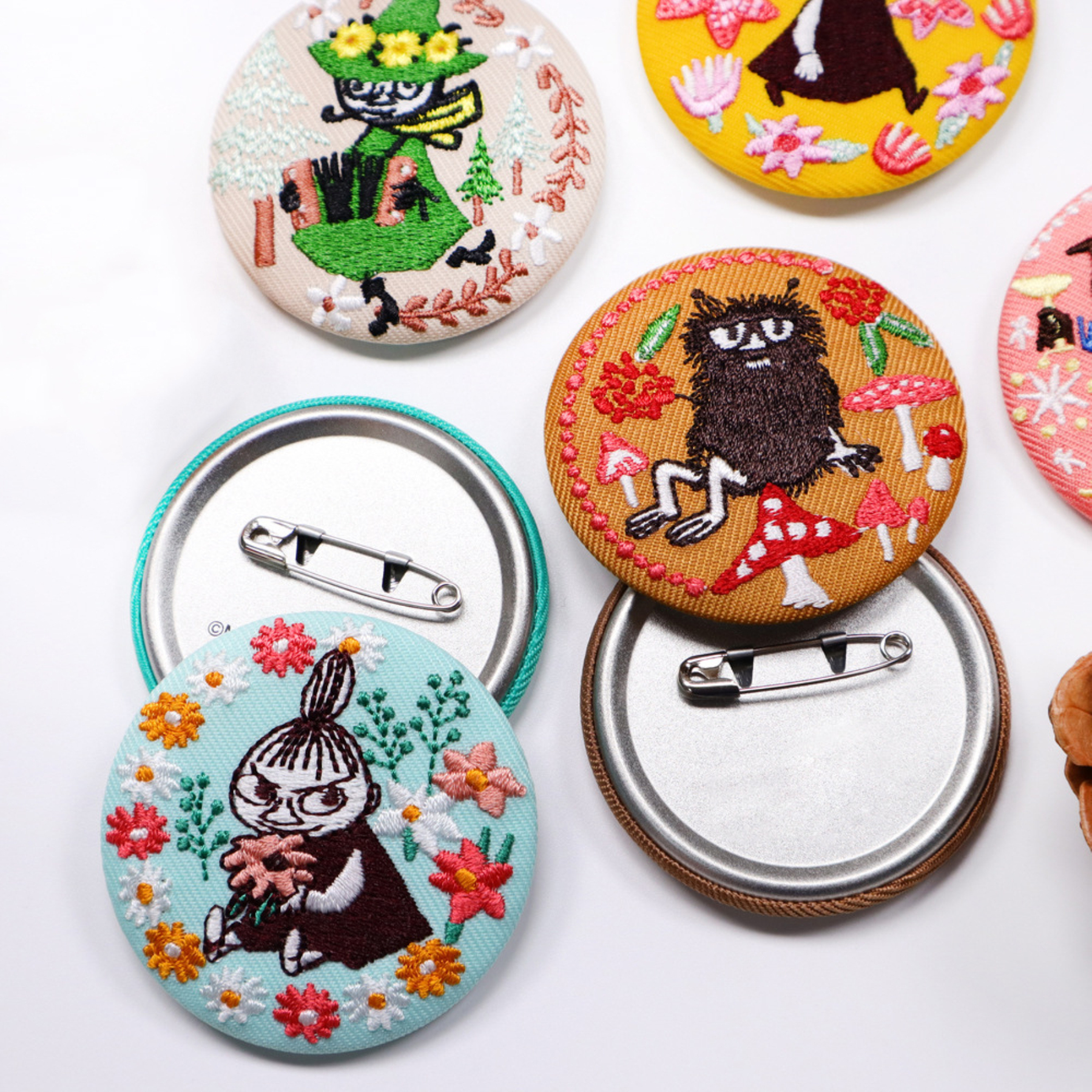 Embroidered Button Pin Badge 2
