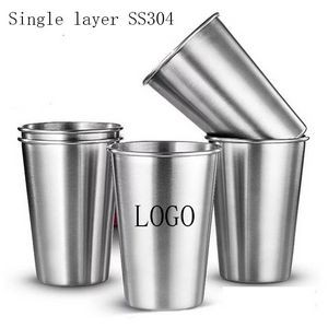 16oz Single Wall Stackable Stainless Steel Beer Cup 3
