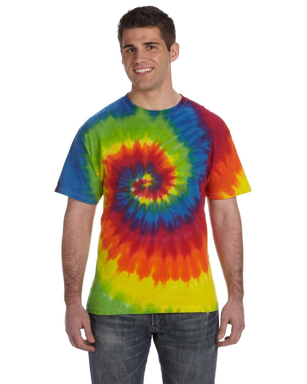 Unisex Multi-Color Tie-Dyed T-Shirt - CD1000 8
