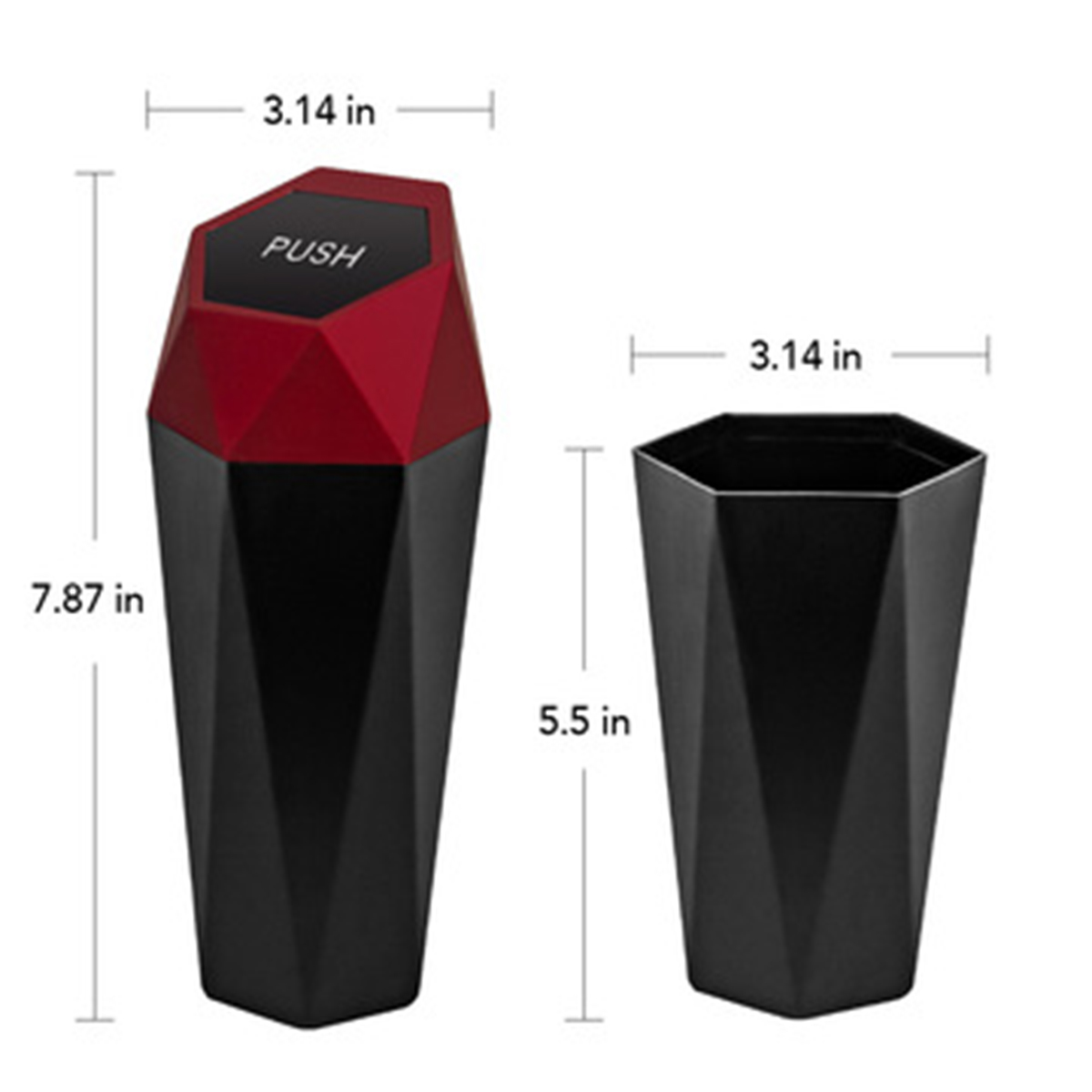 Car Trash Can with Lid 2