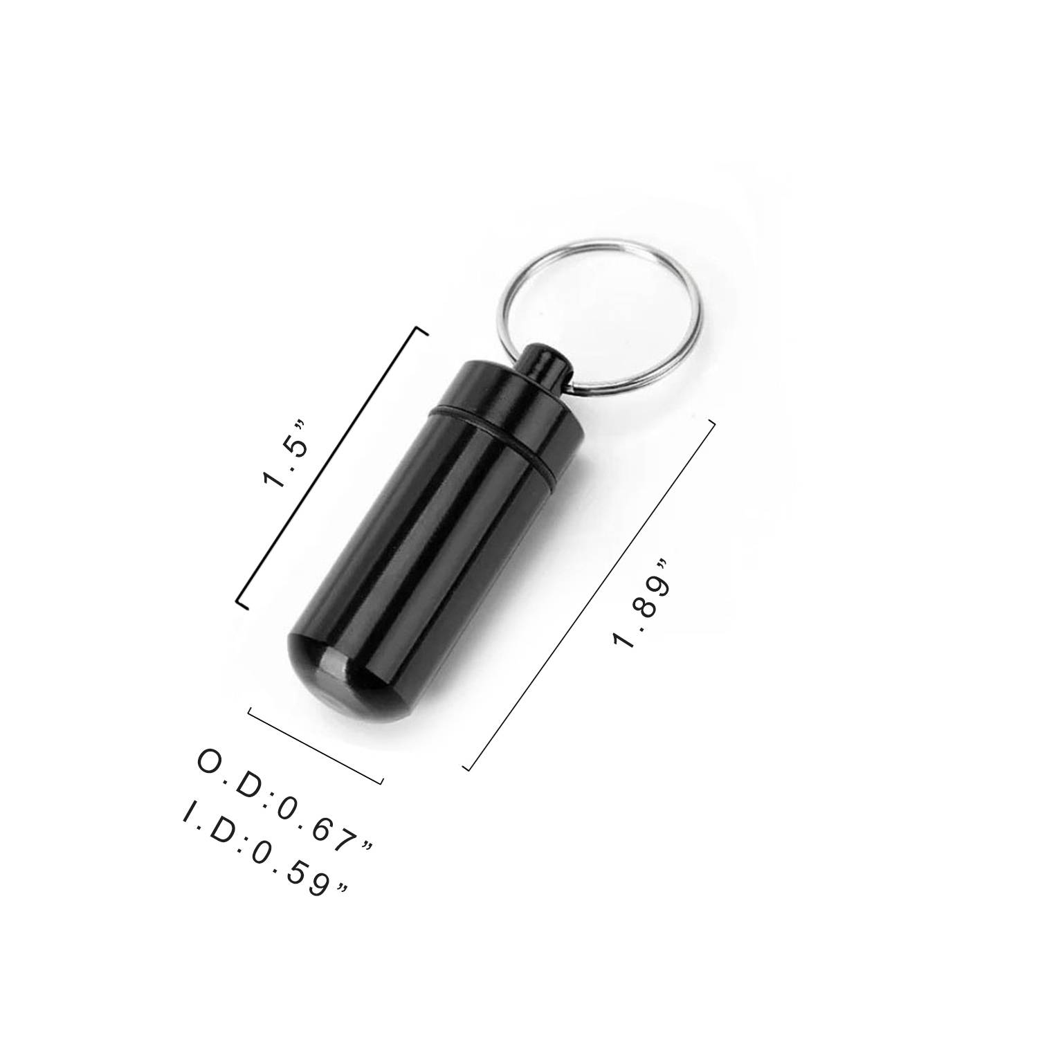 Mini Aluminum Pill Case Keychains 6