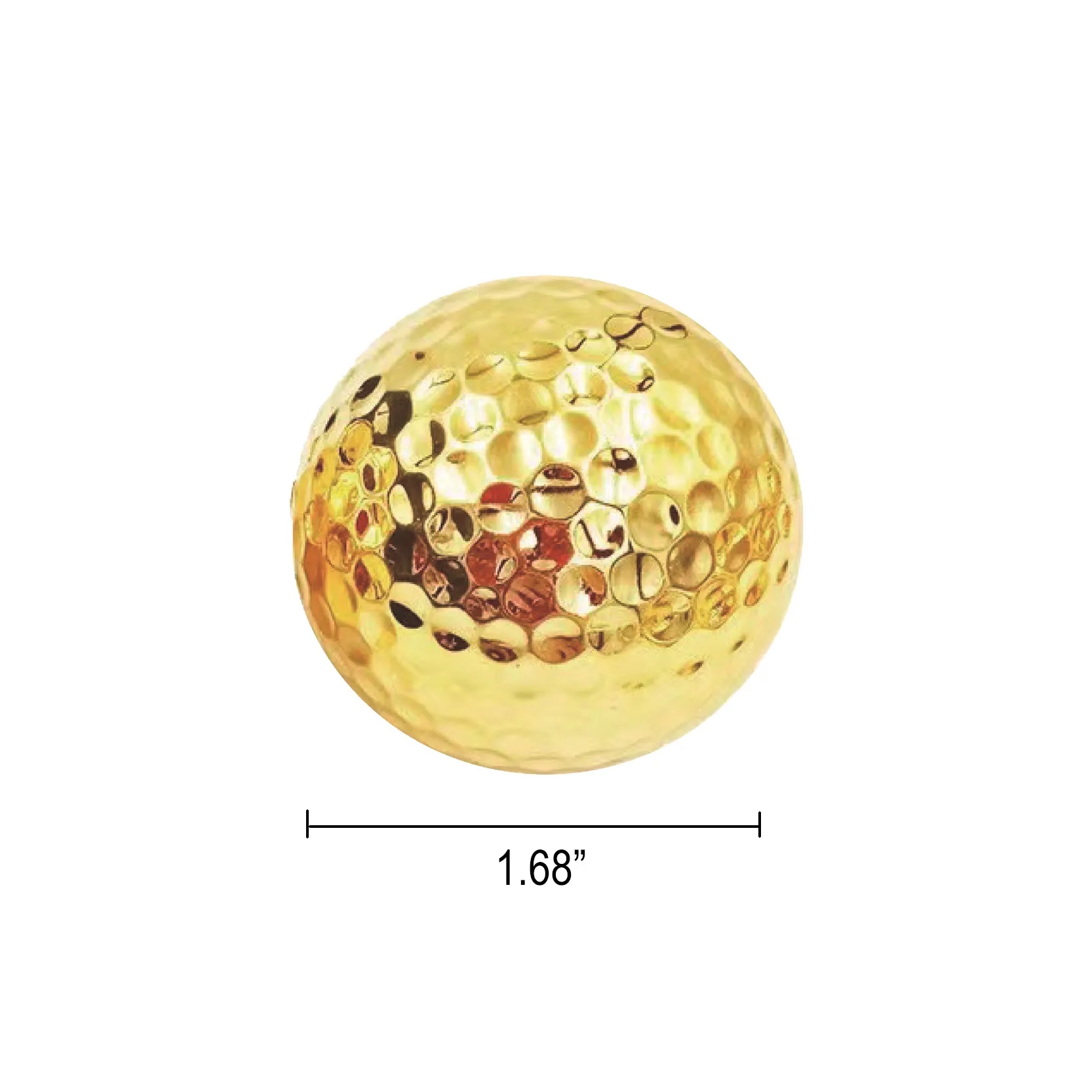 Gild Metal Golf Driving Range Ball Gold/Silver MOQ50 5