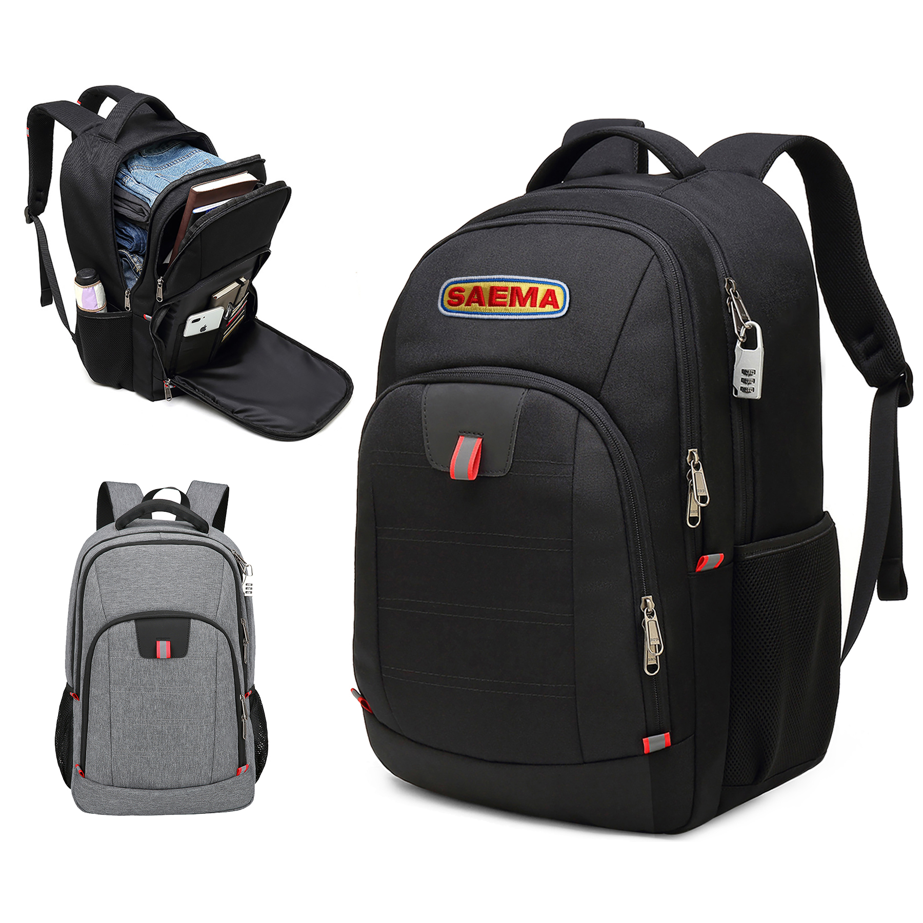 Utility 17" Anti-Theft Business Laptop Backpack 14